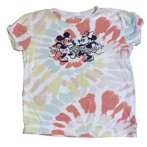 Girls Gap Kids Disney Mickey and Minnie Organic Cotton Tie-Dye T-shirt Size 14